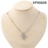 Elegant Light Luxury Heart-Shaped Gold-Plated Titanium Steel Necklace for Women - Versatile Fashion Clavicle Chain.