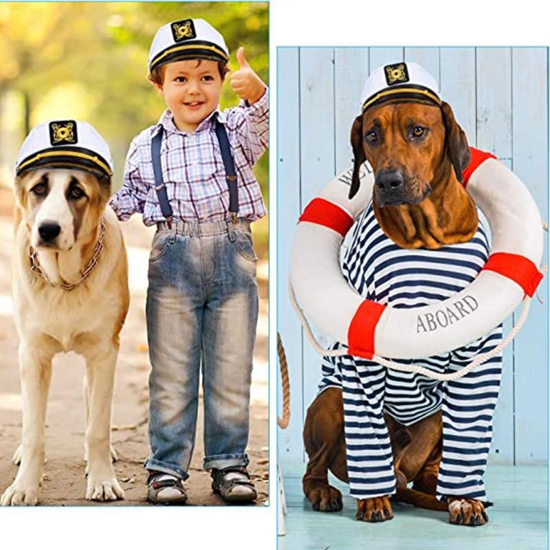 Fashion Embroidered Military Hat Captain Cap Sailor Cap Marine Admiral Cap Adult Military Hat Navy Hat for Fancy Dress