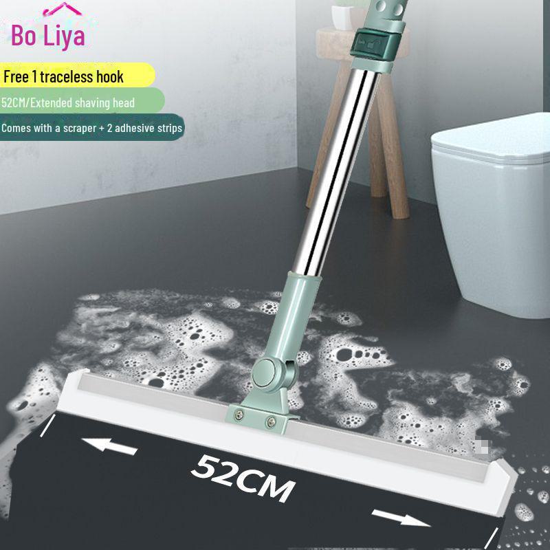 Multi-Purpose Silicone Floor & Glass Scraper Broom for Bathroom and Home Cleaning