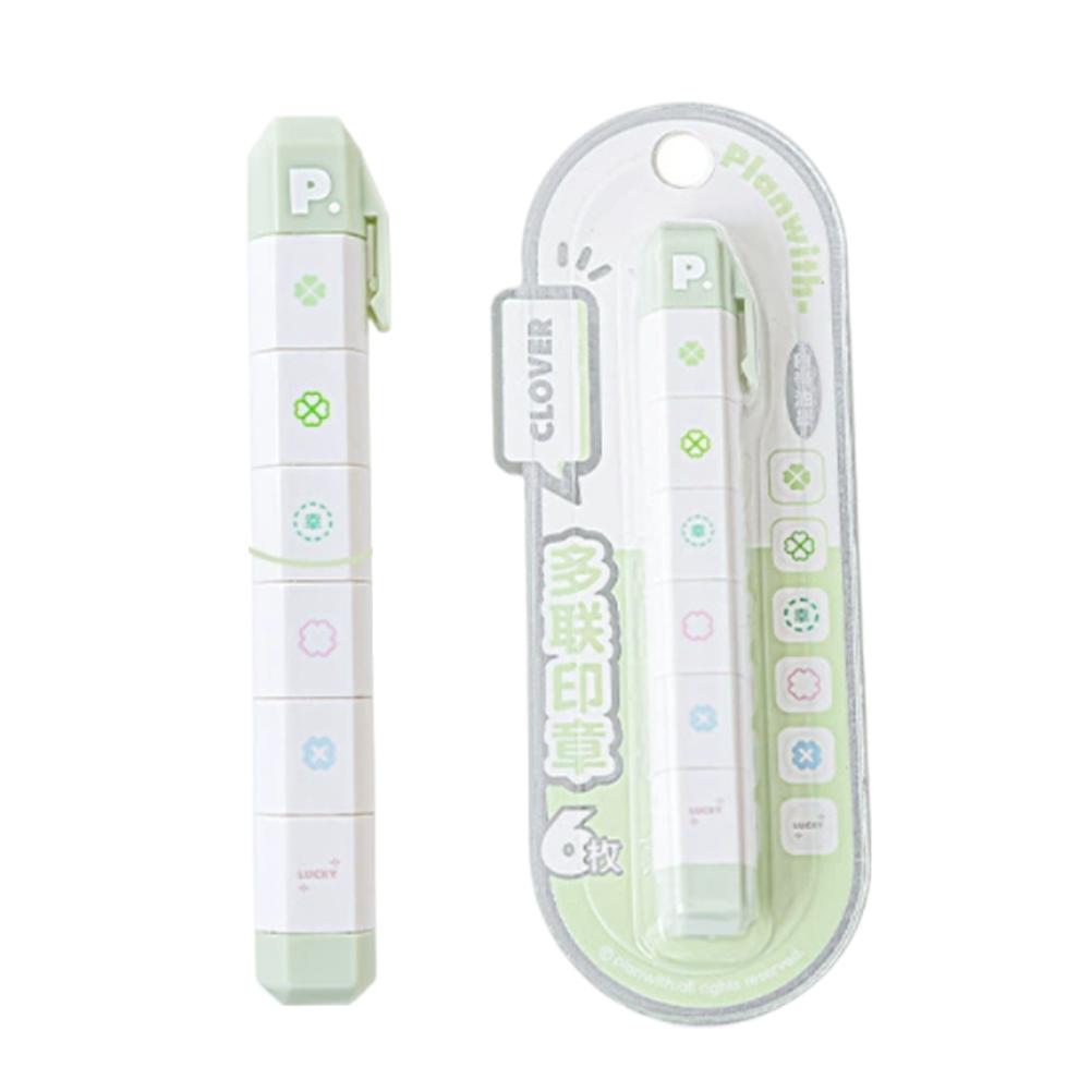 Detachable Multi Part Stamp Pen Style Creative Design For Journaling DIY Craft Personalized Letter Pattern Stamp Clear Imprint