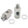 Fuel Pressure Sensor Tee AdapterM14*1.5 M16*1.5 Gauge Port Adapter Turbo Supply Feed Line Ss304 Side Holes 1/4npt 3/8NPT