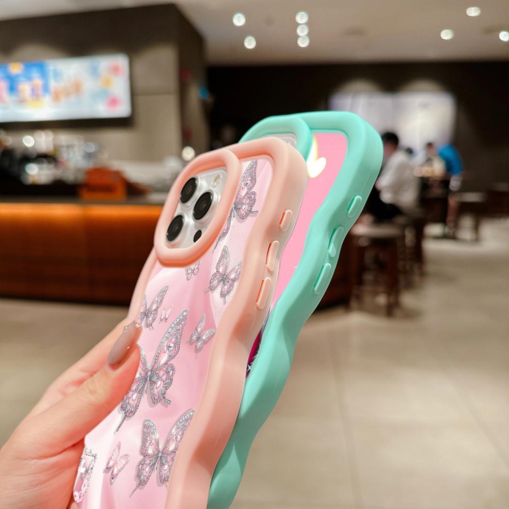 Macaron Soft TPU Phone Case for Xiaomi Poco X3 X5 X6 M6 Pro Redmi 10c 12C 13C Redmi Note 10 11 12 13 Pro 10s 11s 12s Cover Ae66 Butterfly Flower Cute