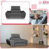 Bosso Lounge Chair Family Furniture Grey Velvet Recliner Headrest