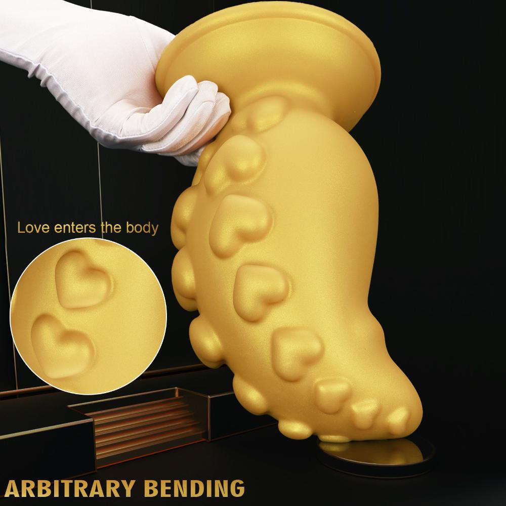 Large Size Octopus Anal Plug - Extra Thick Silicone Butt Plug for Beginner to Advanced Anal Training, Men & Women Couples Sex Toys