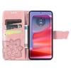 Flip Case for Motorola Edge 50 Ultra, Butterfly, Rose Gold
