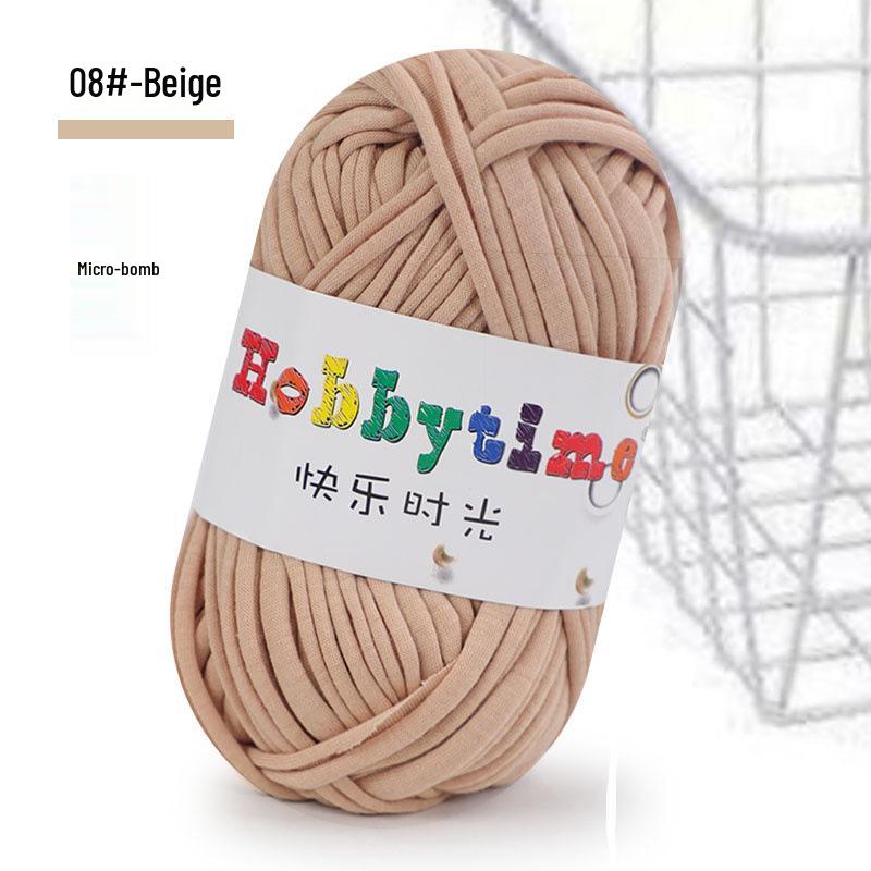 Cloth Strip Yarn DIY Crochet Kit: Handmade Bag, Knitting Material for Cushions, Carpets, and Dolls