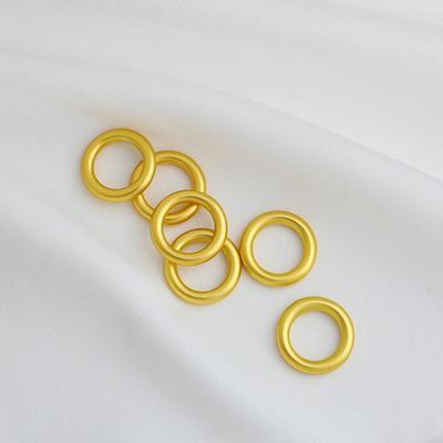 Anello Tondo Qiankun Placcato Oro: Accessorio per Gioielli Fai-da-Te Resistente, Che Mantiene il Colore, Compatibile con Macramè.