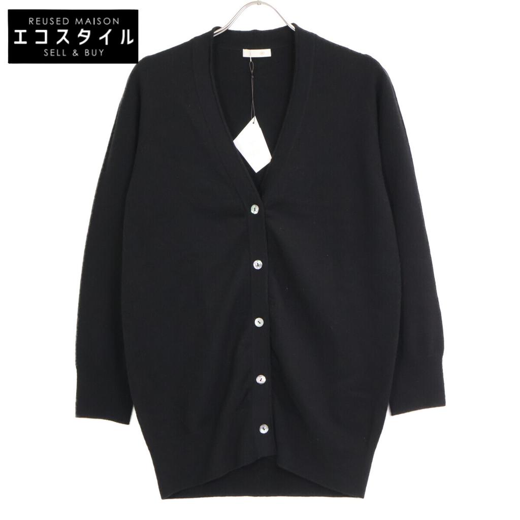 TOYOBOSHI Ito-Ki KURO Black 11IT-PC2504 Cashmere 100 Cardigan tops F blackUsed