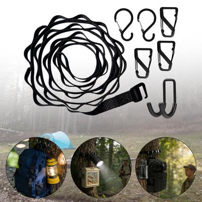 Tree Stand Strap Gear Hanger Equipment Holder Multi Hooks Hanging for Clothing Picnic
