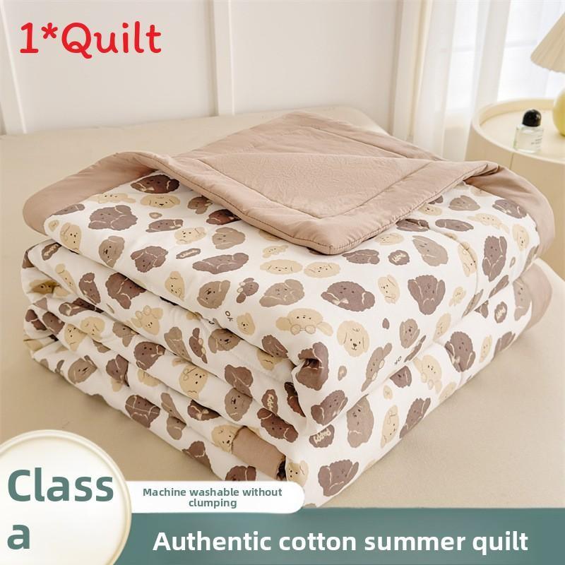 Bear Dog Capybara Flower Animal Print Summer Air Conditioner Quilt Home Use