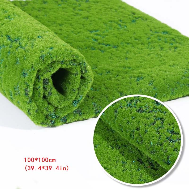 Artificial Plants Turf Moss Carpet Wall Turf Fake Green Grass Mat Decor For Home Floor Wedding Outdoor Garden Micro Landscape