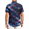 Men's Casual Short-Sleeve Collared Shirt