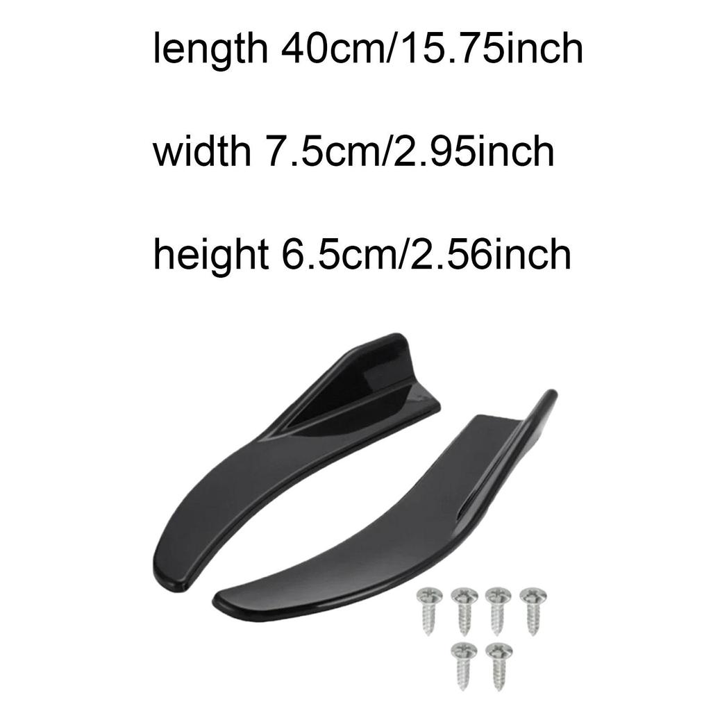 Premium ABS Plastic Car Corner Spoiler Diffuser Splitter Protector for Car Decorative Strip Accessories