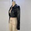 Women PU Leather Jackets Single Breasted Hot Girl Street Motorcycle Short Coats