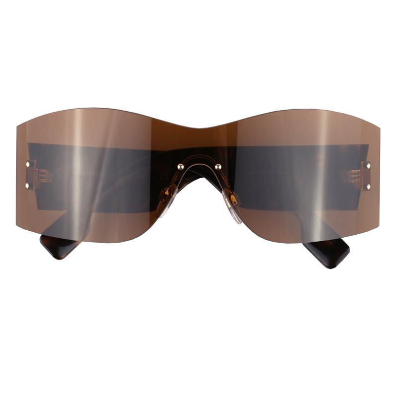 Burberry Rimless Ultralight Sunscreen Vintage Sunglasses PC Irregular Sunglasses Unisex Couple Hawksbill Color