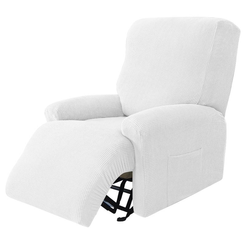 Recliner Sofa Cover Lazy Chair Solid Color Cushion Cover Stretch Spandex Couch Slipcovers Non Slip Armchair Slipcovers 4pcs/set