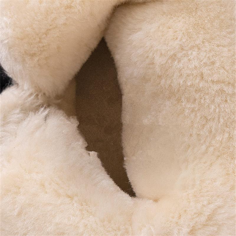 Marken Winter-Sneaker Herrenstiefel Dickes Plüsch Warm Herren Schneestiefel Weich Rutschfest Herren Stiefeletten Outdoor Wasserdicht Herrenstiefel