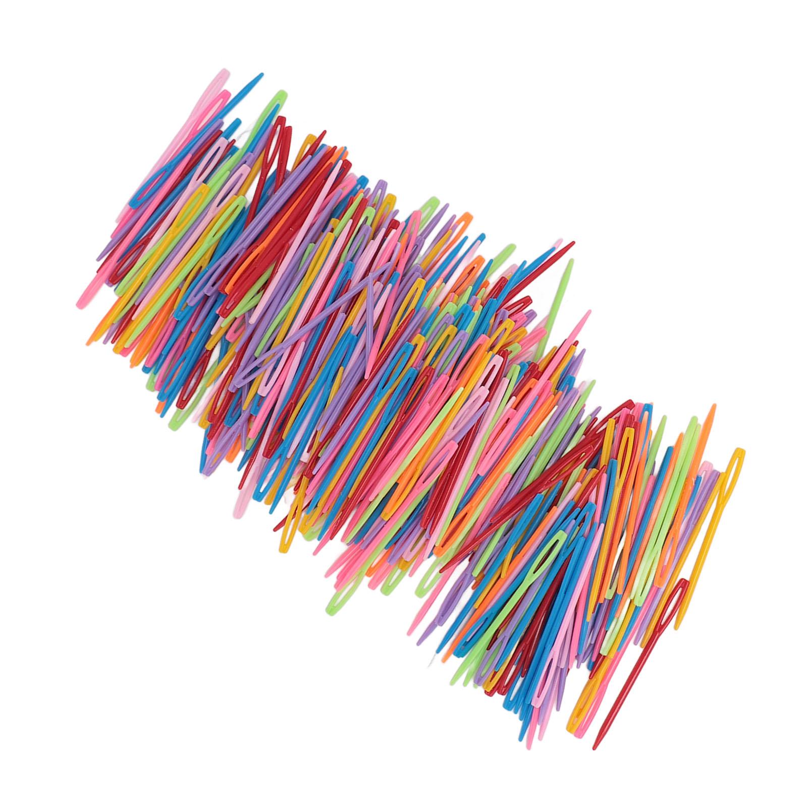 

1000 шт. Пластиковые швейные иглы с большим ушком, Иглы для пряжи, Иглы для вязания, Иглы для вышивания для DIY