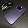 Luxo laser metálico aurora cor claro fosco caso para iphone 11 12 13 14 pro max acrílico duro à prova de choque capa pára-choques