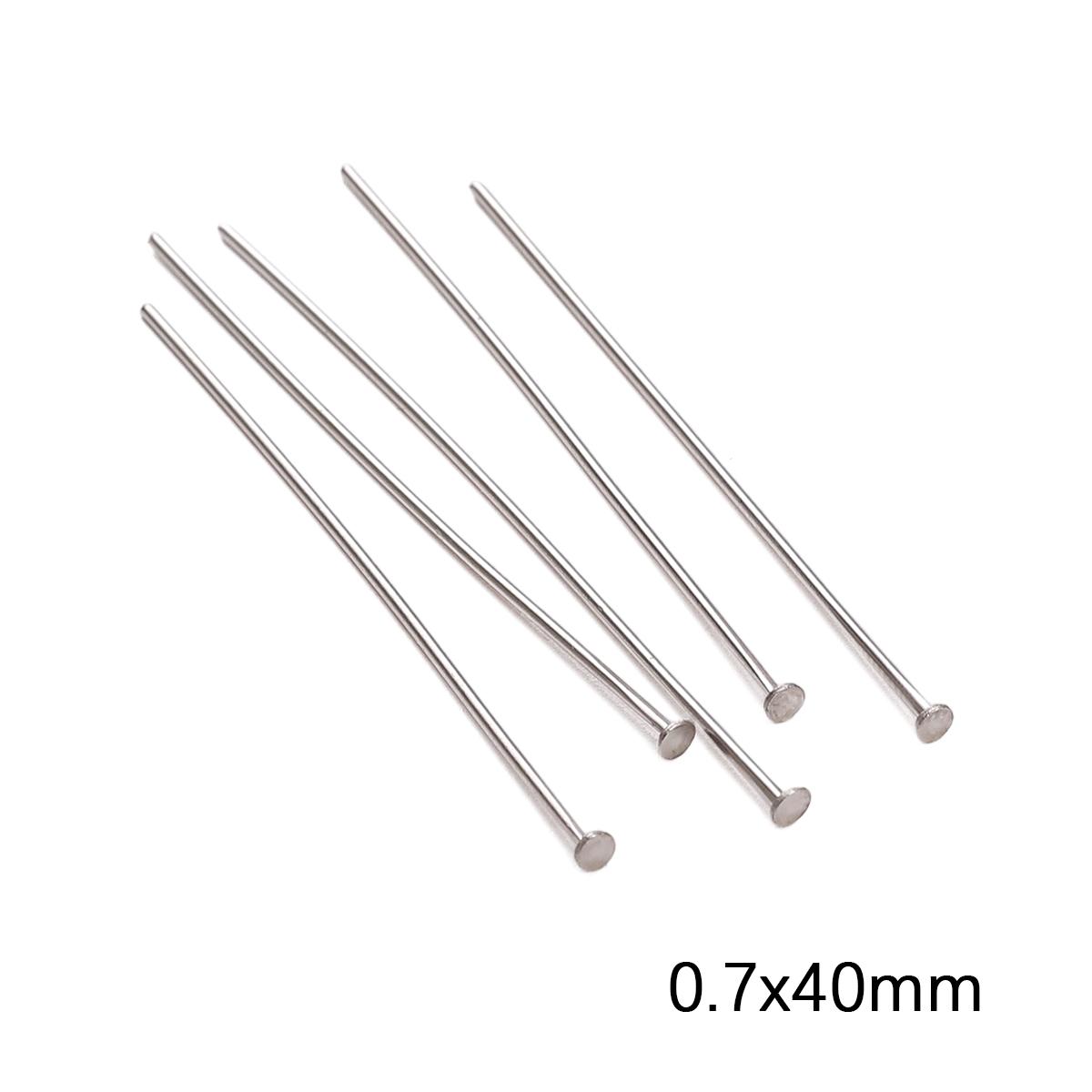 

Застібки Гачки Шпилька Лобстер Кільце для стрибка для браслетів Намисто З’єднувачі Виготовлення ювелірних виробів своїми руками Фурнітура C-0.7x40mm 20pcs