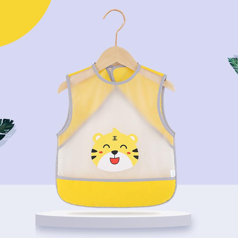 Summer Children's Covercoat Baby Eating Bib Waterproof and Dirty Proof Children's Apron Men's and Women's Sleeveless Baby