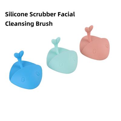 Silicone Scrubber Facial Cleansing Brush Face Manual Cleansing Brush Face Exfoliating Wash Brush Facial Massage Skin Clean Tool