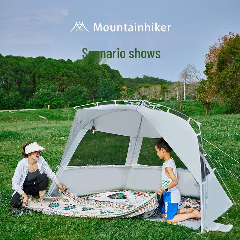 Mountain Guest Quick-Open Three-Sided Mesh Beach Tent