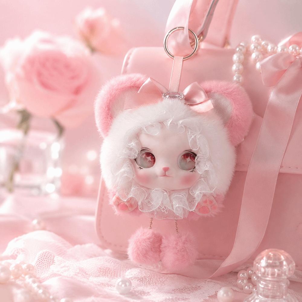 Ornaments Cat Doll Pendant Big Ear Doll Bag Charm Cute Car Key Ring Party Decor
