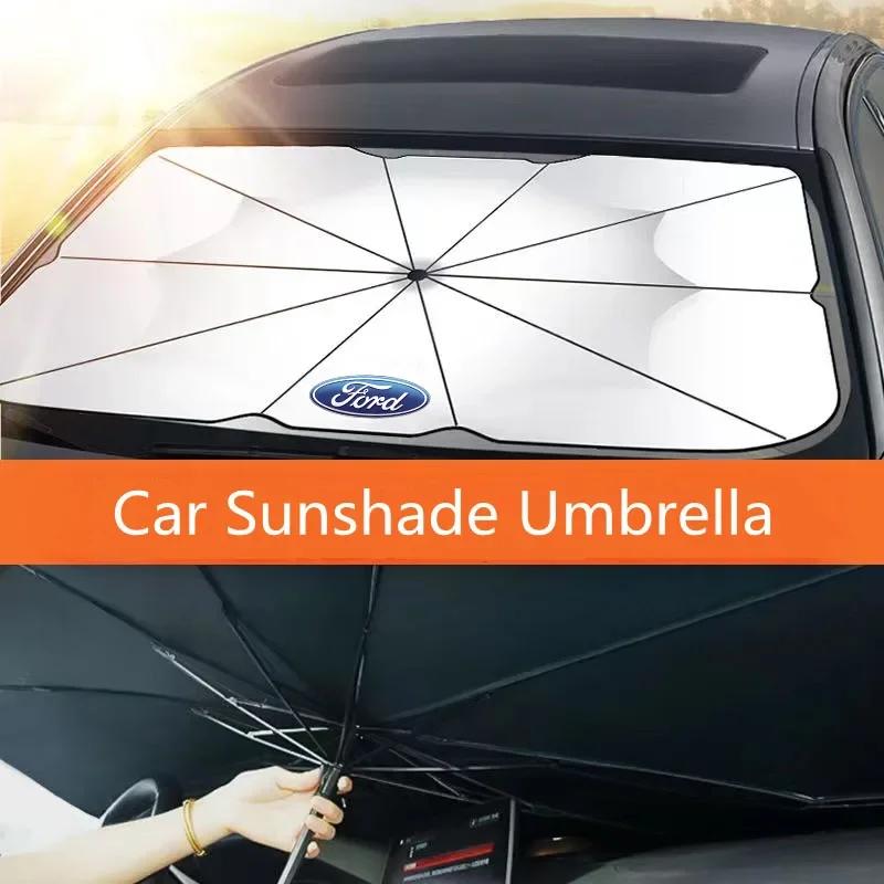 Nuovo Adesivo per Auto 2026 Parasole per Auto Visiera Parasole Anteriore Blocco Solare Parasole Pieghevole Per Ford Focus mk2 mk3 mk4 Fiesta mk7 Transi