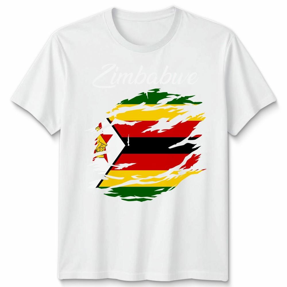 Zimbabwe Flag Unisex T Shirt Country Nationality Support Sports Pride Tee