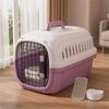 Hard-Sided Pet Carrier Ventilated with Litter Tray Protected Cat