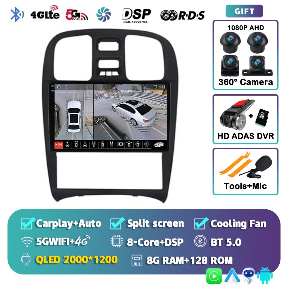 Android 14 DSP Car Radio Multimidia Video Player Navigation GPS For Hyundai Sonata EF 2001 - 2006 2007 2008 2009 2010 2011 2012