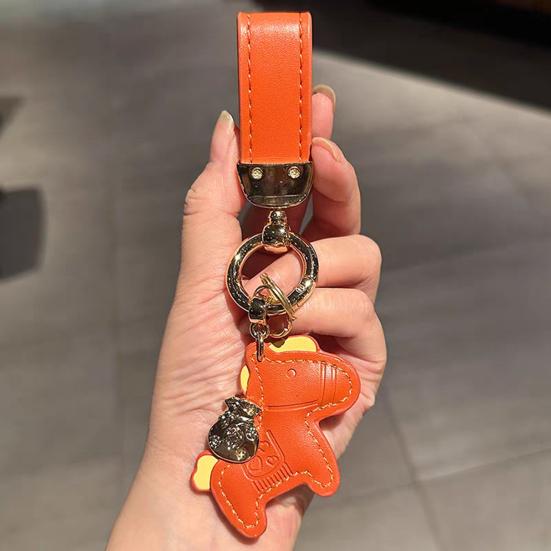 Car Keychain Year of Horse Charm Decorative Key Chain Backpacks Handbags Cell Phones Wallets Accessory