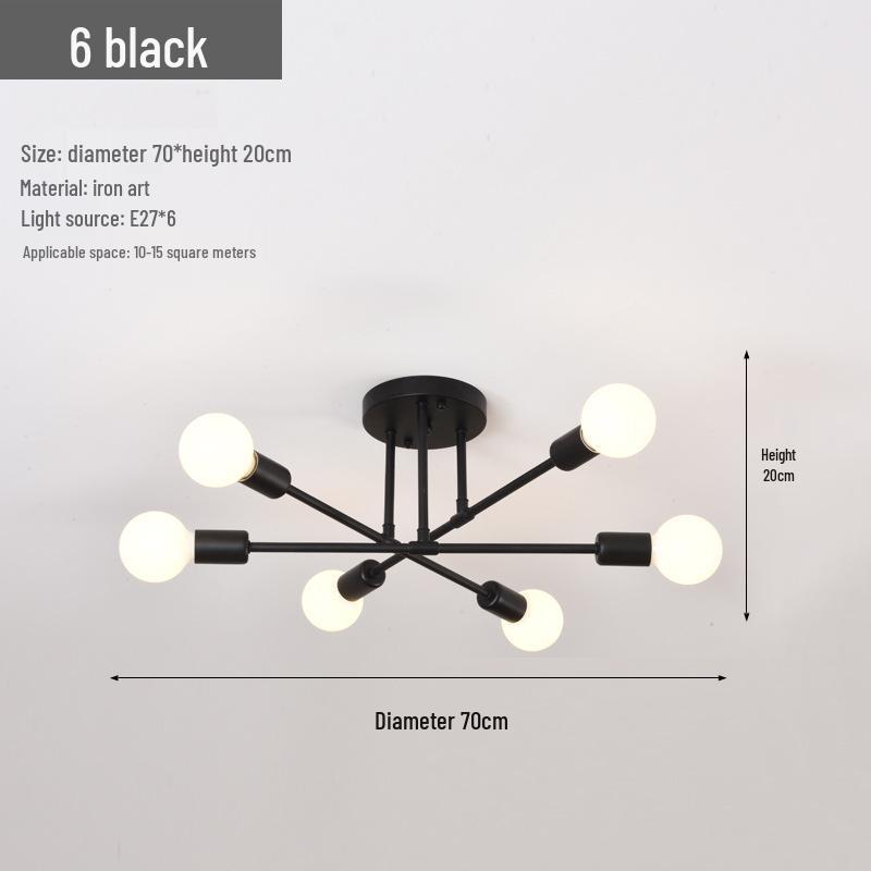 Modern Minimalist Nordic Branch Chandelier for Living Room, Dining Room, and Bedroom
