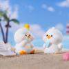 Resin Crafts Mini Duck Figurines DIY Micro Landscape Decoration  Summer Beach