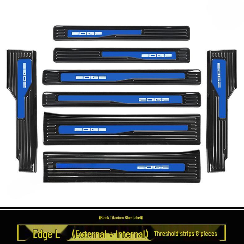 2023-2025 Ford Edge L: Door Sill Strips, Welcome Pedals, Stainless Steel Trunk Protector, Decorative Stickers