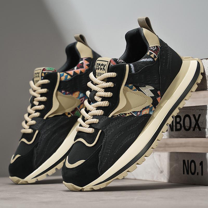 Hot Selling Beige Men's Casual Sneaker Fashion Patchwork Designer Shoes Men Low-cut Comfortable Chunky Sneaker Men Leisure Shoes