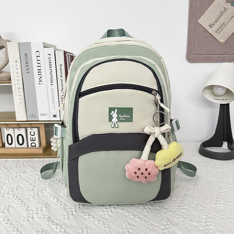 College Junior High School Students Schoolbag Japanese Primary Schoolcolors Large-capacity Backpack Cute Lightweight Burden Reduction Durable Backpack