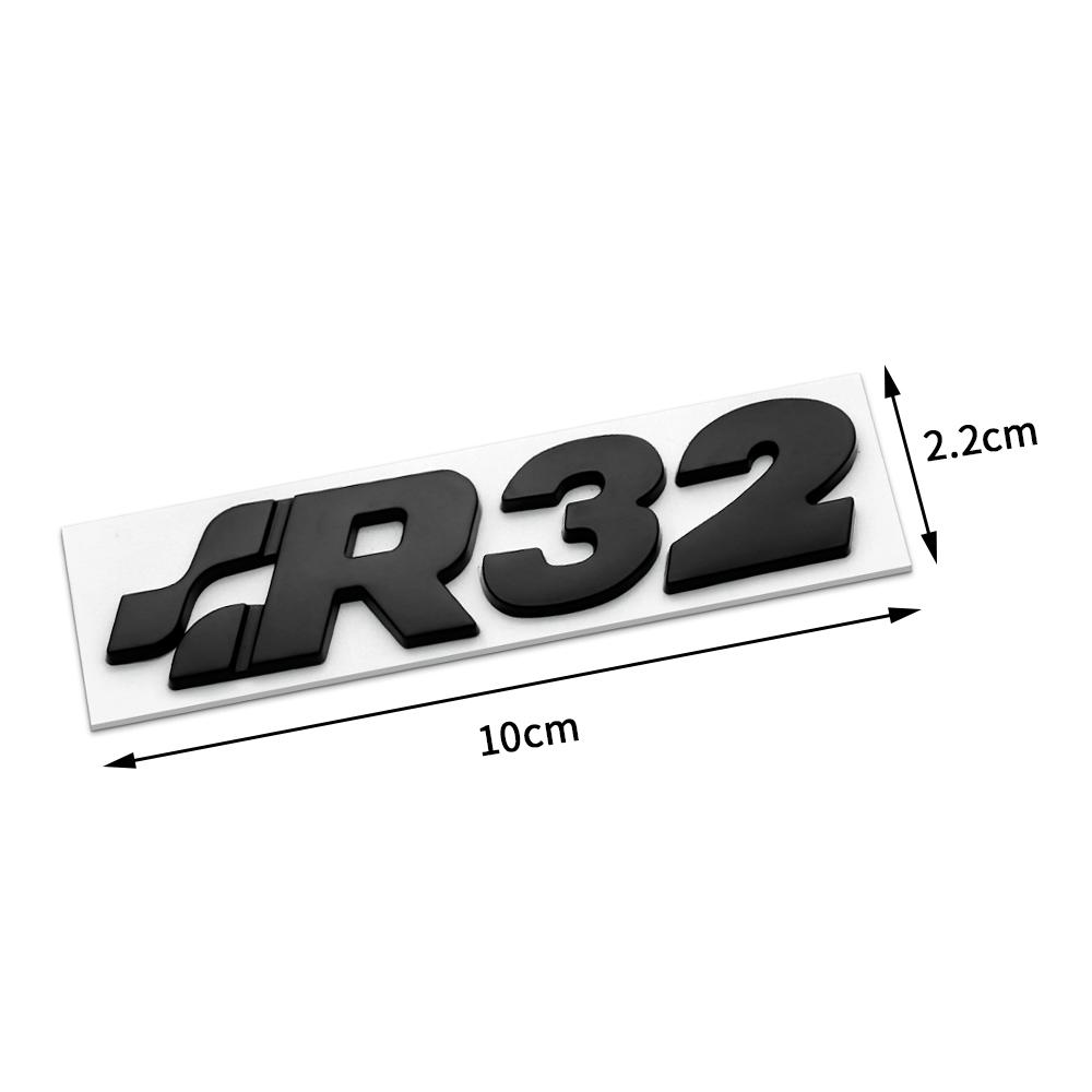 EFG1 1pcs Car Metal Logo Badge Emblem Decal Car Sticker For VW R32 4 motion Golf Beetle CC EOS GTI Motion Tiguan Passat Jetta GTD MK4