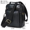 Men'S Genuine Leather Shoulder Bag Casual Messenger Bag First Layer Cowhide Portable Shoulder Bag Genuine Leather Men'S Bag