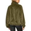 Damen Kapuzenpullover mit Reißverschluss Stehkragen Farbe Langarm Lässige Jacke Oberbekleidung