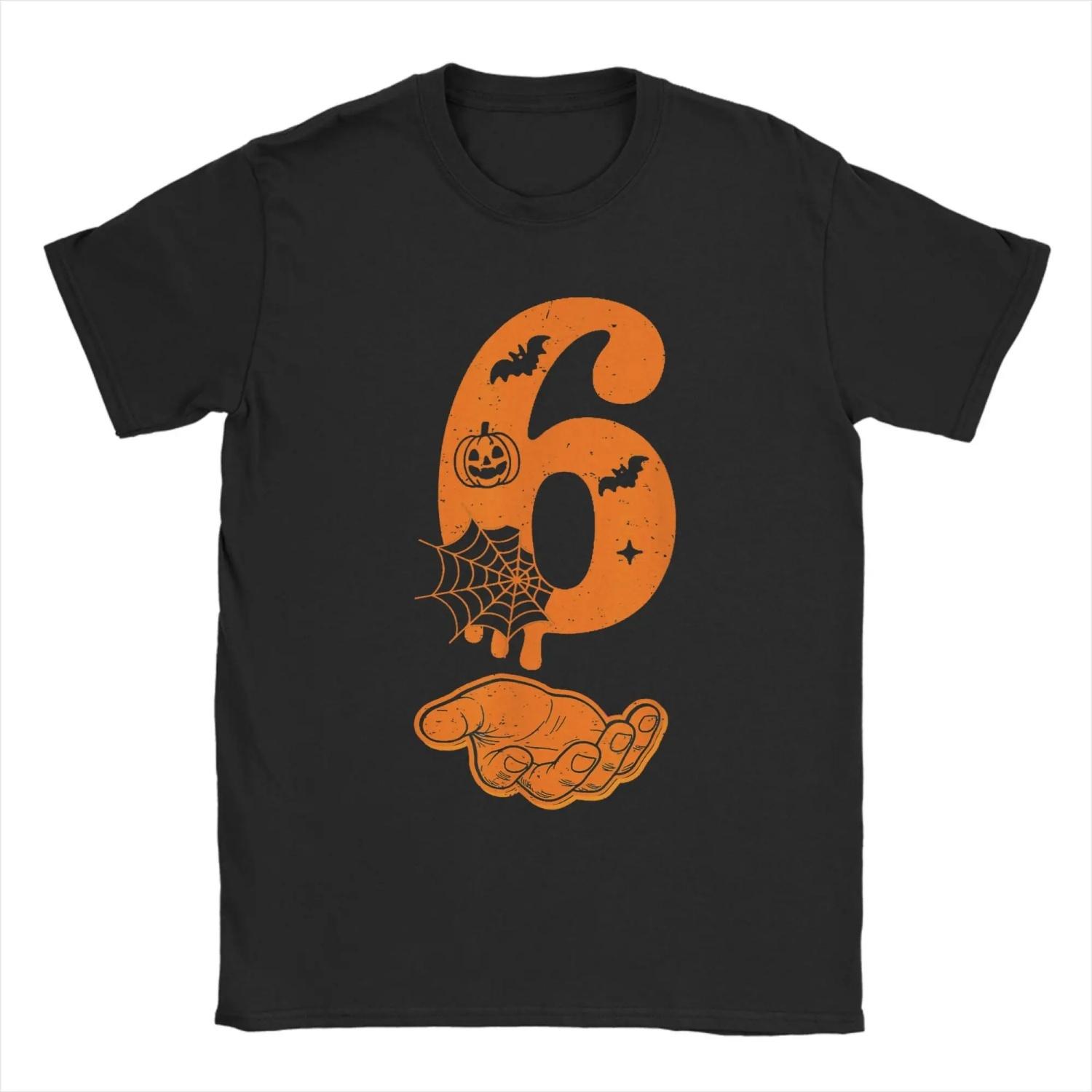Number 67 Matching Six Seven 6 7 Meme 6 7 Halloween T Shirt Summer Harajuku T-Shirts  Cotton O-Neck Top Tees Y2K Basic Tshirt S чёрный