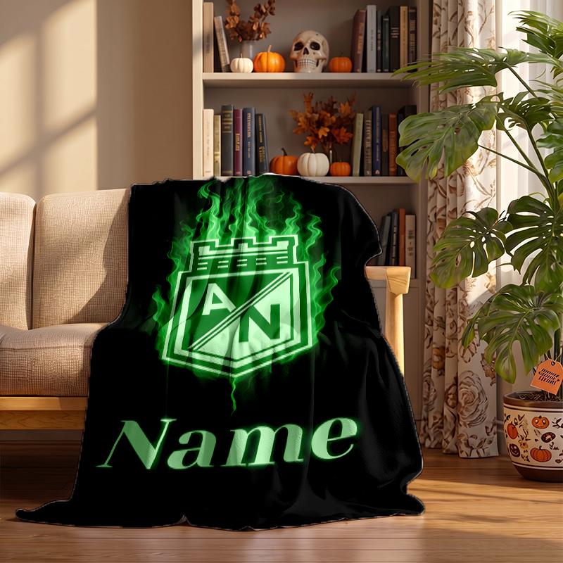 Atletico Nacional Individuelle Flanelldecken Weich Warm Gemütlich Überwürfe für Wohnkultur Feiertagsgeschenke