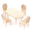 1:12 Puppenhaus Miniatur Esstisch Stuhl Set Puppenhaus Küchenmöbel Spielzeug