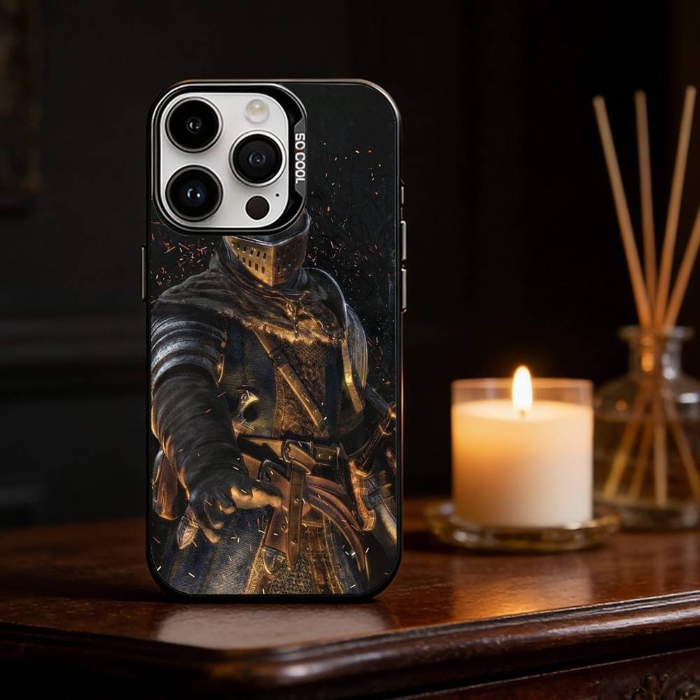 D-Dark S-Souls Game Phone Case Color Silver Shell For IPhone 17 16 15 14 13 12 11 Pro Max Plus