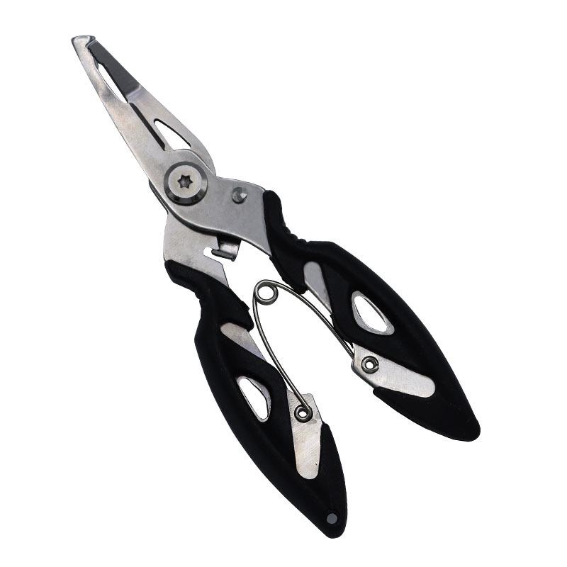 Stainless Steel Multifunctional Bent Nose Fishing Pliers with Scissors and Dyneema Line Cutter