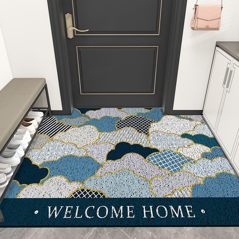 Entrance Door Mat Floor Mat Household Foyer Entrance Mat Wear-resistant and Anti Slip Foot Mat