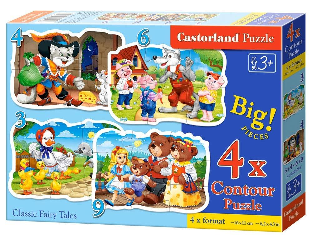 Castorland Green Locomotive B-03433-1 Puzzle 30 pièces Multicolore