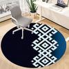 1pc Mandala Pattern Office Round Area Rug,  Mat Suitable For Office, Under Office Chairs Bedroom Living Room Home Decor, Room Deco