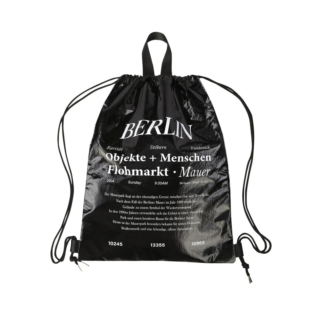 Mauer Flohmarkt Gym Sack (Black)